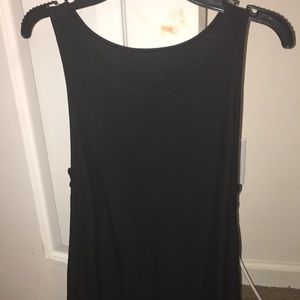 black lace up on the sides tank